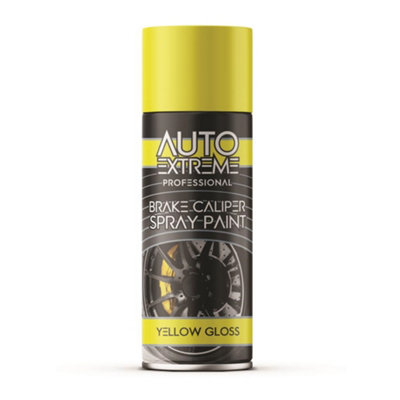 Auto Extreme Professional Brake Caliper Yellow Gloss Wear 400Ml from B&Q