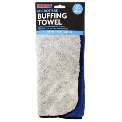 Rapide Microfibre Super Soft Buffing Cleaning Polishing Drying Towel 38Cm X 42Cm from B&Q