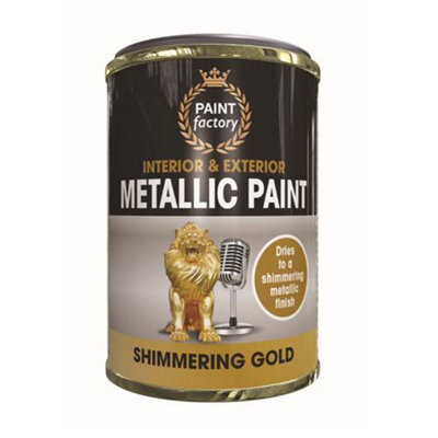 B&Q -  Metallic Gold Paint 300Ml (Tin) - Image 6