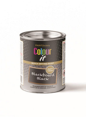 Paint Factory Colour It Blackboard Black Paint Tin 300Ml from B&Q