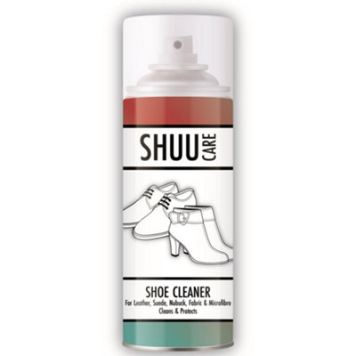 Shuu Shoe & Boot Cleaner Spray Leather Fabric Suede Easy To Clean Protect 300Ml from B&Q