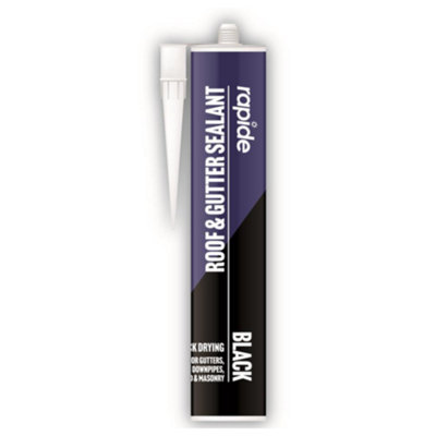 Rapide Roof & Gutter Sealant Black 260Ml from B&Q