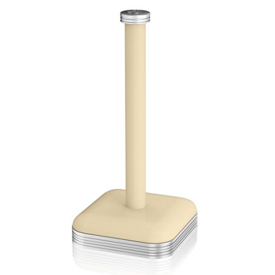 Swan Retro Cream Towel Pole - Heavy Iron Base, Chrome Detailing, 32X15x15 Cm Kitchen Roll Holder - Image 3