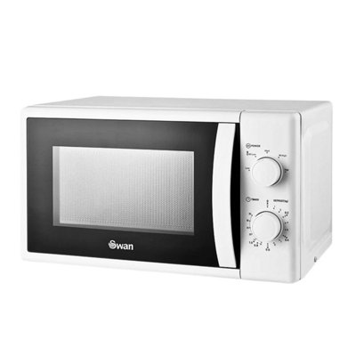 Swan Unisex White Manual Microwave In - Image 4