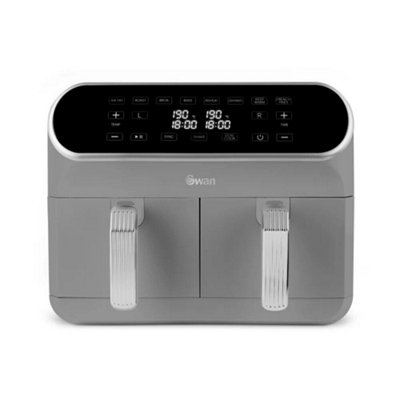 Swan Grey Retro 8L Dual Basket Air Fryer - Image 10