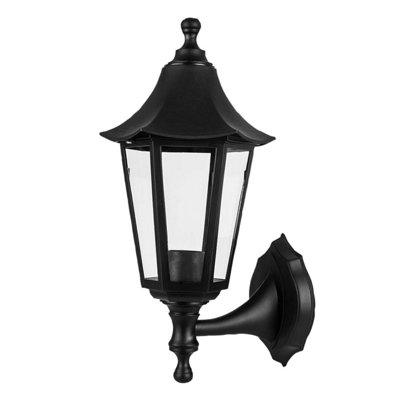 Ex-Pro Outdoor Wall Light LanternLed E27 11WIp44 RatedBlack from B&Q