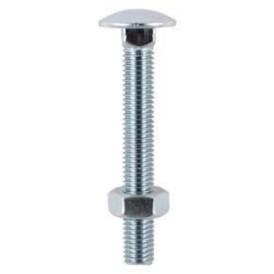 Timco - Carriage Bolts & Hex Nuts - Zinc (M12 X 110 - Pieces) Size 25