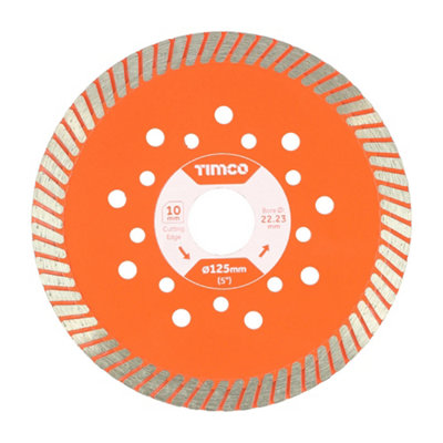 Timco Premium Diamond Blade Continuous 125 X 22.2 from B&Q
