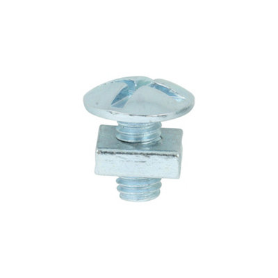 Timco Roofing Bolts & Square Nuts SilverM6 X 12 from B&Q