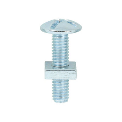 Timco Roofing Bolts & Square Nuts SilverM6 X 25 from B&Q