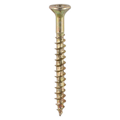 Timco Velocity Premium Multi-Use Countersunk Woodscrews - 3.5 X 12 (200Pcs) Gold
