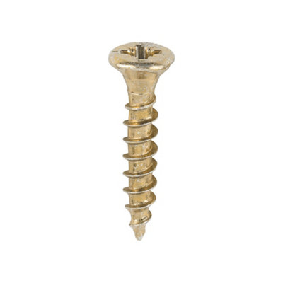 Timco Velocity Premium Multi-Use Countersunk Woodscrews - 3.5 X 20 (200Pcs) Gold
