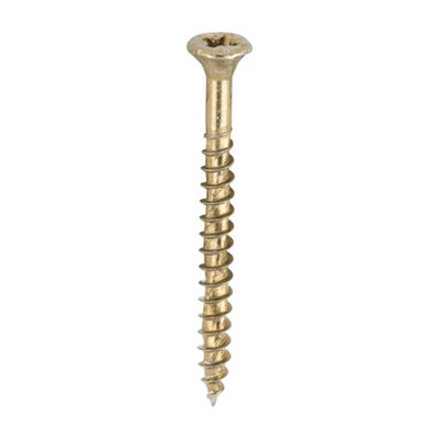 Timco Velocity Premium Multi-Use Countersunk Woodscrews - 3.5 X 40 (200Pcs) Gold