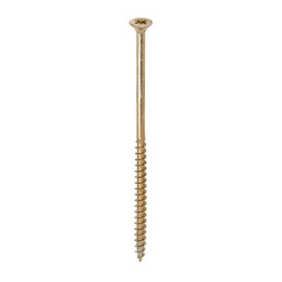 Timco Solo Countersunk Woodscrews - 6.0 X 130 (100Pcs) Gold