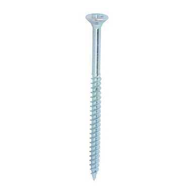 Timco Twin-Threaded Countersunk Silver Woodscrews10 X 3 (100Pcs) from B&Q