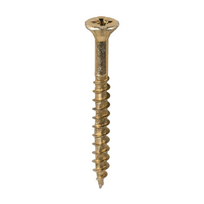 Timco Velocity Premium Multi-Use Countersunk Woodscrews - 6.0 X 60 (200Pcs) Gold