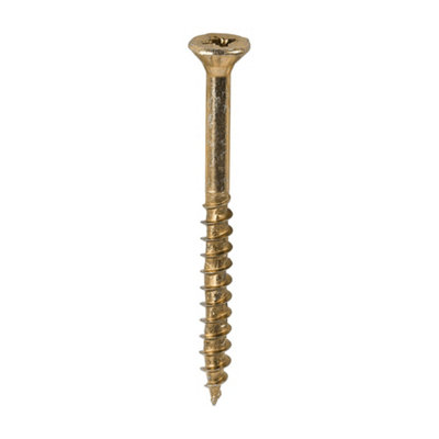 Timco Velocity Premium Multi-Use Countersunk Woodscrews - 6.0 X 70 (200Pcs) Gold