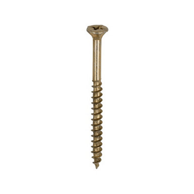 Timco Velocity Premium Multi-Use Countersunk Gold Woodscrews6.0 X 80 (200Pcs) from B&Q