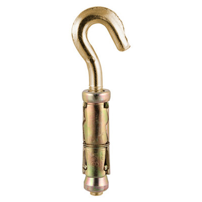 TimcoForged Hooks With Shield AnchorsYellow (Size M62 Pieces) from B&Q