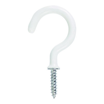 TimcoCup HooksRoundWhite (Size 25mm6 Pieces) from B&Q