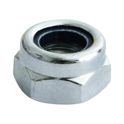Timco Silver Nylon Insert Nuts Type T Din985 - M6