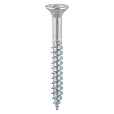 Timco Twin-Threaded Countersunk Silver Woodscrews10 X 21/2 (160Pcs) from B&Q