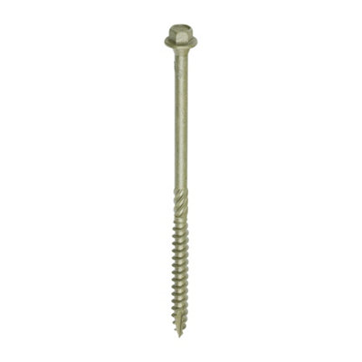 Timco Timber Screws Hex Flange Head Exterior - 6.7 X 125 (50Pcs) Green