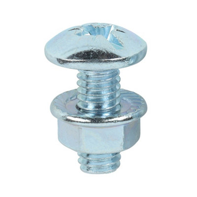 Timco Cable Tray Bolts & Flange Nuts SilverM6 X 16 from B&Q