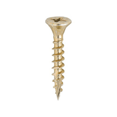 Timco C2 Strong-Fix Multi-Purpose Premium Countersunk Gold Woodscrews4.0 X 25 (200Pcs) from B&Q
