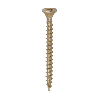 Timco C2 Strong-Fix Multi-Purpose Premium Countersunk Gold Woodscrews4.0 X 45 (200Pcs) from B&Q
