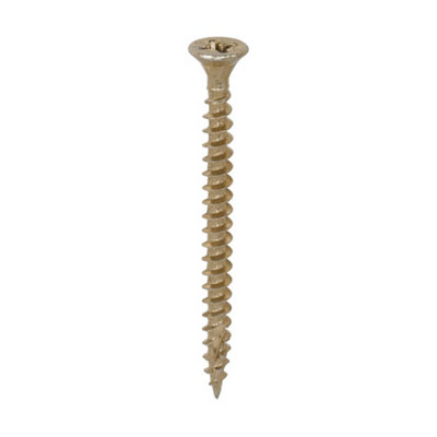 Timco C2 Strong-Fix Multi-Purpose Premium Countersunk Gold Woodscrews4.0 X 50 (200Pcs) from B&Q