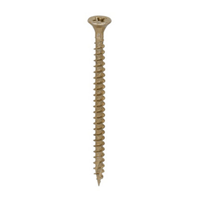 Timco C2 Strong-Fix Multi-Purpose Premium Countersunk Gold Woodscrews4.0 X 60 (200Pcs) from B&Q