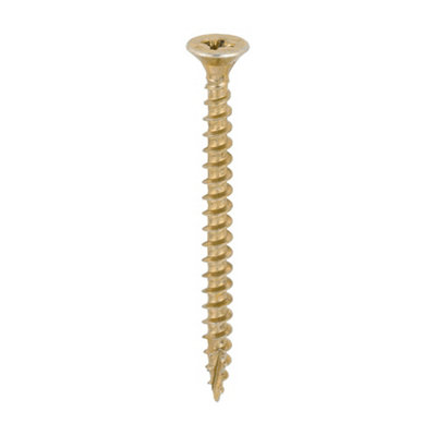 Timco C2 Strong-Fix Multi-Purpose Premium Countersunk Gold Woodscrews5.0 X 60 (200Pcs) from B&Q