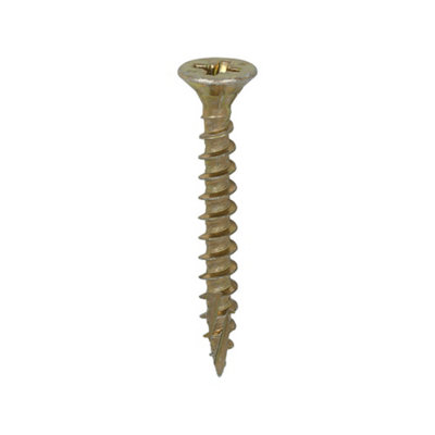 Timco C2 Strong-Fix Multi-Purpose Premium Countersunk Gold Woodscrews6.0 X 50 (200Pcs) from B&Q