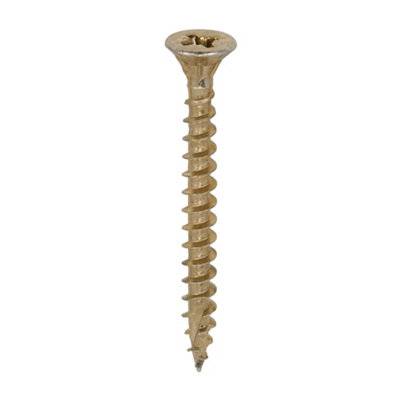 Timco C2 Strong-Fix Multi-Purpose Premium Countersunk Woodscrews - 6.0 X 60 (200Pcs) Gold