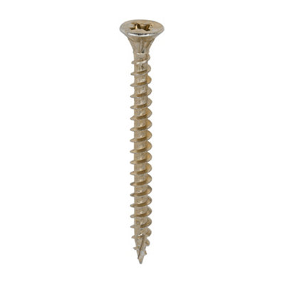 Timco C2 Strong-Fix Multi-Purpose Premium Countersunk Woodscrews - 6.0 X 70 (200Pcs) Gold