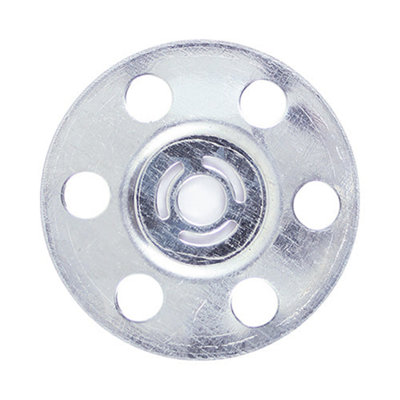 Timco Metal Insulation Discs Silver35mm (100Pcs) from B&Q