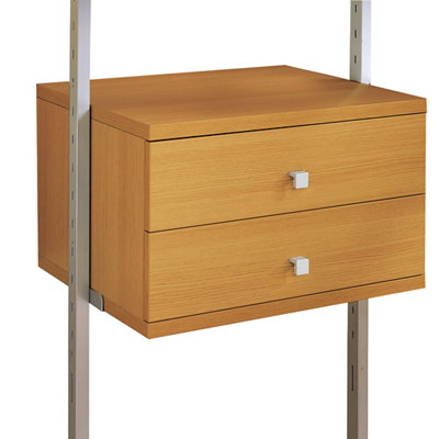 B&Q -  Aura Oak Effect Small Drawer Kit (H)350mm (W)550mm (D)500mm