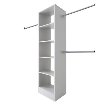 Spacepro Modular White Tower Unit (H)2100mm (W)600mm (D)500mm from B&Q
