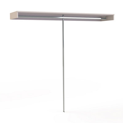 Spacepro Cashmere Large Wardrobe Bedroom Hanging Shelf & Hanging Rail Storage Kit (H)2800mm (L)2400mm (D)500mm from B&Q