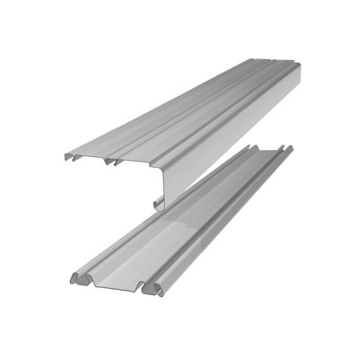 Spacepro Dove Grey Sliding Wardrobe Door Track Set (L)3606mm from B&Q