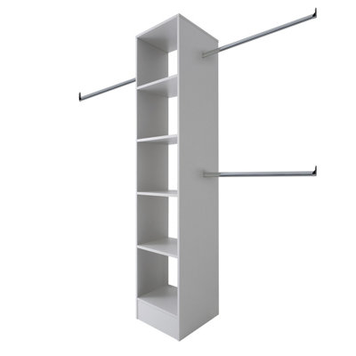 Spacepro Modular Dove Grey Tower Unit (H)2100mm (W)450mm (D)500mm from B&Q