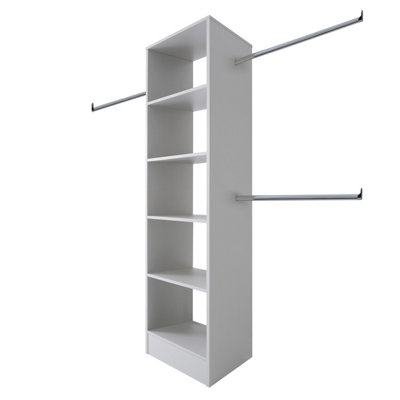 Spacepro Modular Dove Grey Tower Unit (H)2100mm (W)600mm (D)500mm from B&Q