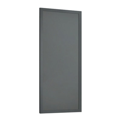Spacepro Shaker 1 Panel Matt Graphite Sliding Wardrobe Door (H)2220mm (W)762mm from B&Q