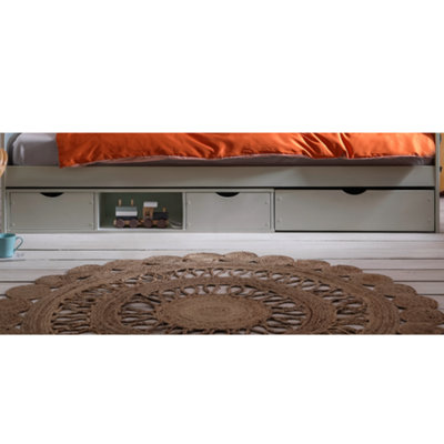 Nöa & Nani Noa & Nani Underbed Storage Pull Out Drawers Chest In Grey Oda