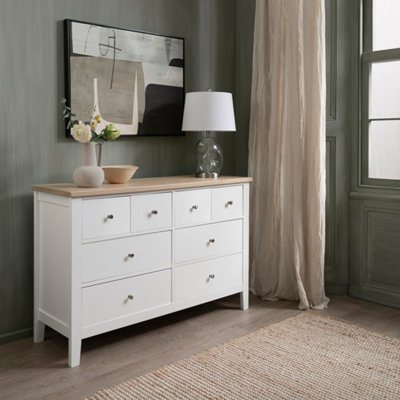 Nöa & Nani Noa & Nani 8 Drawer Chest Of Drawers In White & Oak Leines from B&Q
