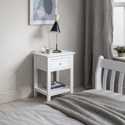 Nöa & Nani Noa & Nani Bedside Table With Drawer In Classic White Torsby from B&Q