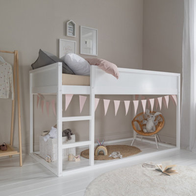 Nöa & Nani Noa & Nani Midsleeper Cabin Bed Reversible With Straight Ladder In Classic White Lykke from B&Q