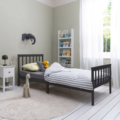 Nöa & Nani Noa & Nani Single Bed 3Ft Frame In Anthracite Otis