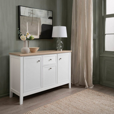 Nöa & Nani Noa & Nani Sideboard With Drawers In White & Oak Leines from B&Q